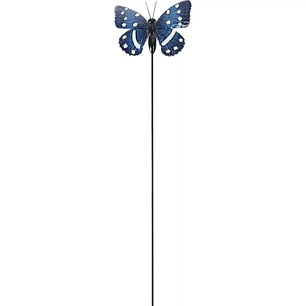 Gartenstecker Schmetterling 95 cm Blau günstig online kaufen