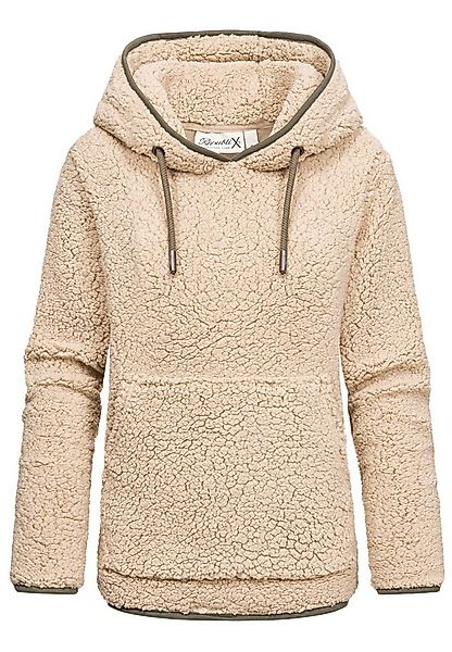 REPUBLIX Kapuzenpullover CAROL Damen Teddy Sweatjacke Plüsch Hoodie Pullove günstig online kaufen