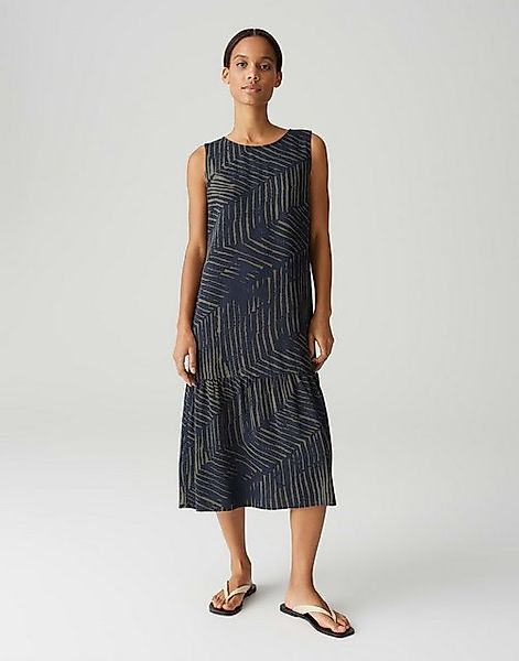 OPUS Trägerkleid WICY PALM LEAVES bedruckte A-Linie mit Volant günstig online kaufen