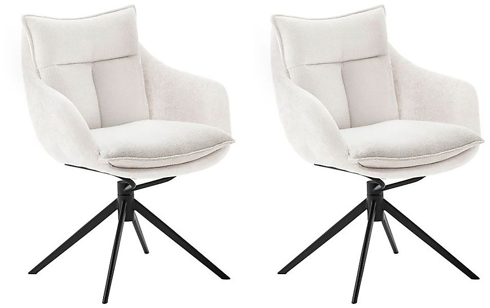 MCA furniture Esszimmerstuhl »PARKER«, Strukturstoff, (2er-Set), drehbar 36 günstig online kaufen