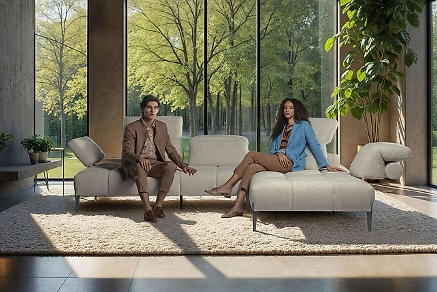 CALIA ITALIA Ecksofa »Skyline, Made in Italy, Design-Sofa, L-Form, mit Sitz günstig online kaufen