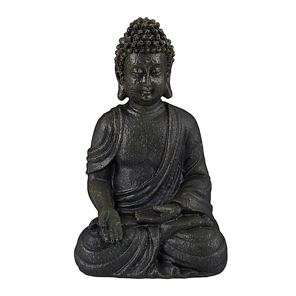 relaxdays Buddhafigur Buddha Figur sitzend 18cm, günstig online kaufen