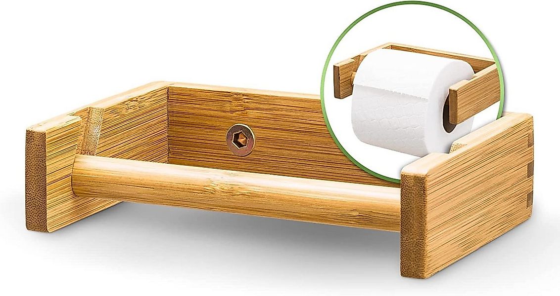 HEIMWERT Toilettenpapierhalter Klopapierhalter Toilettenpapier Halterung Ba günstig online kaufen