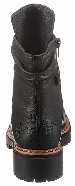 Rieker Schnürboots, Stiefelette, Profilsohle, Blockabsatz, mit günstig online kaufen