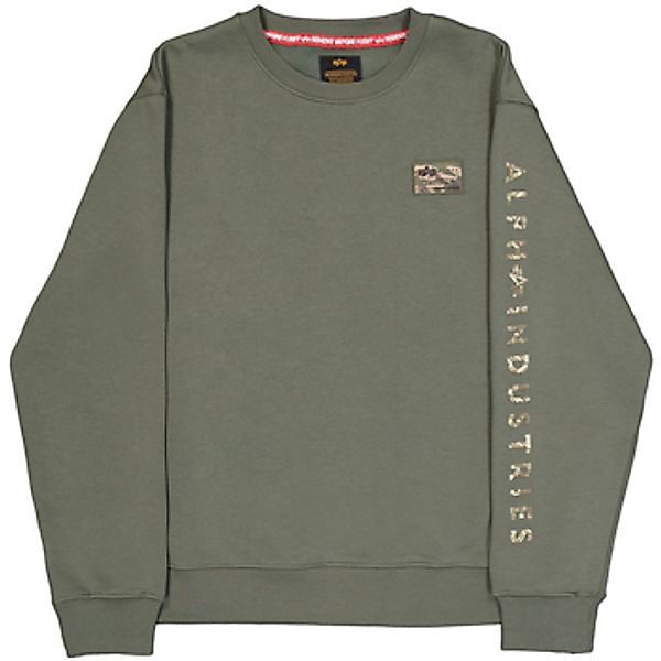 Alpha Industries  Sweatshirt Camo Sleeve Sweatshirt - dark olive günstig online kaufen