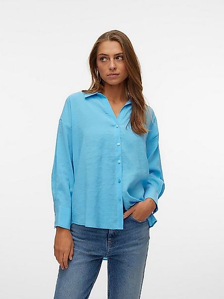 Vero Moda Blusenshirt Legere Hemdbluse Oversized Seidig VMQUEENY VMQUEENY L günstig online kaufen
