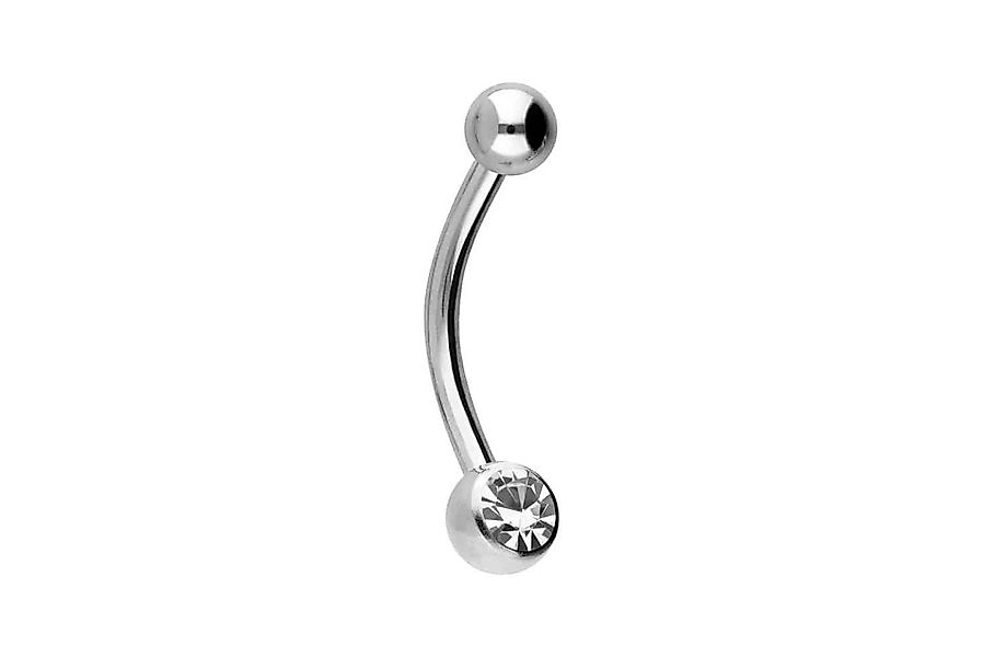 PIERCINGLINE Bauchnabelpiercing Titan Mini Bananabell KRISTALL (Bananabells günstig online kaufen