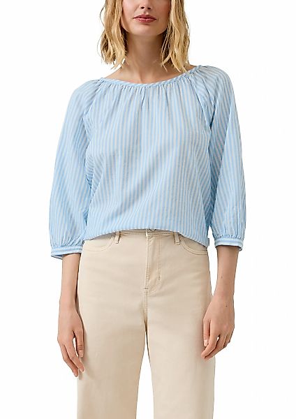 s.Oliver Klassische Bluse mit Streifen Muster günstig online kaufen