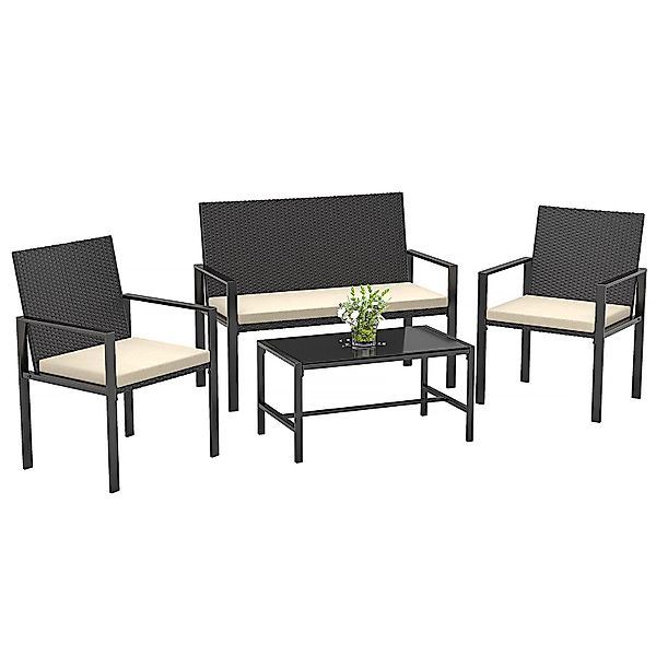 BIGZZIA Gartenlounge-Set Gartenmöbel-Set für den Außenbereich günstig online kaufen