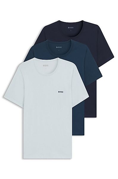 BOSS T-Shirt TShirtRN 3P Classic (3-tlg) mit Logostickerei günstig online kaufen