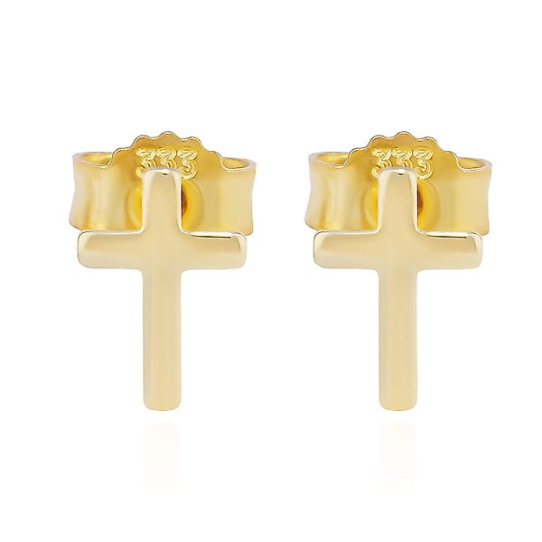NKlaus Paar Ohrstecker Paar Kreuz Ohrstecker günstig online kaufen