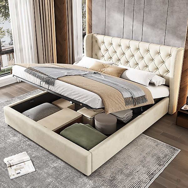 HAUSS SPOLE Polsterbett 140x200 cm Ohrenform günstig online kaufen