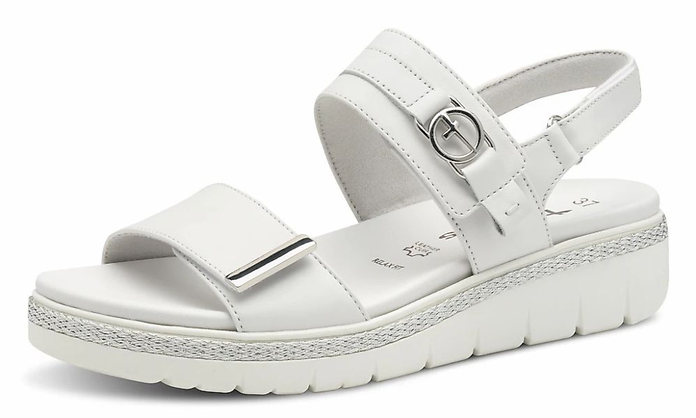 Tamaris Keilsandalette, Plateau, Sommerschuh, Riemchensandale mit Schmuckel günstig online kaufen