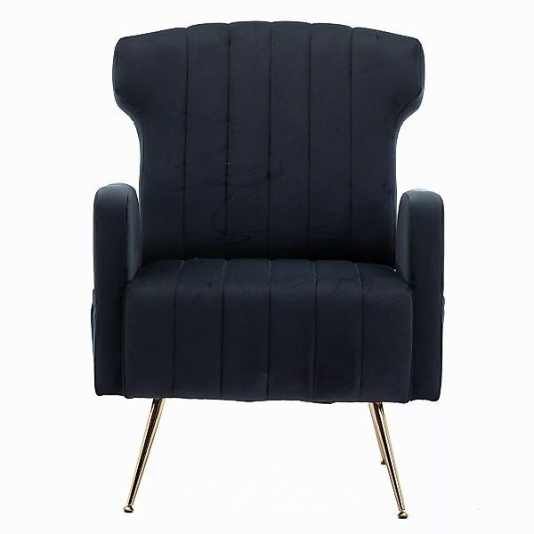 Relaxsessel mit Samtbezug - Luxussessel für Wohnzimmer, Eleganter Ledersess günstig online kaufen