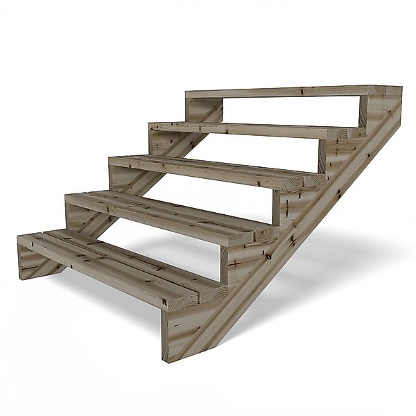 Gartenwelt Riegelsberger Außentreppe Terrassentreppe Kiefer kesseldruckimpr günstig online kaufen