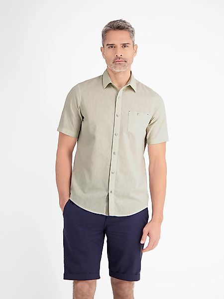 LERROS Kurzarmhemd "Halbarmhemd mit Leinenanteil, unifarben" günstig online kaufen