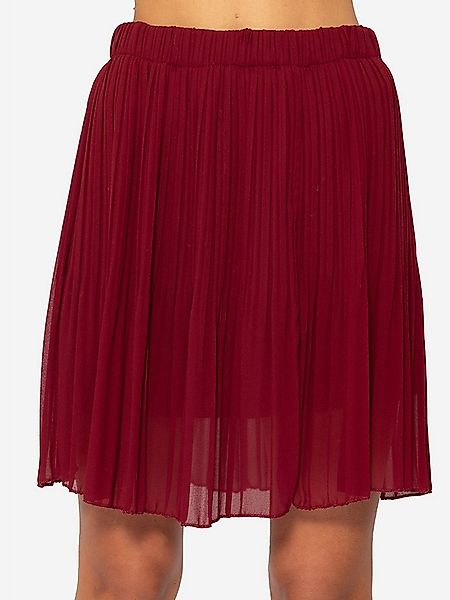 SASSYCLASSY Minirock Mini Plissée Rock Damen mit Gummibund Elegant A-Linien günstig online kaufen