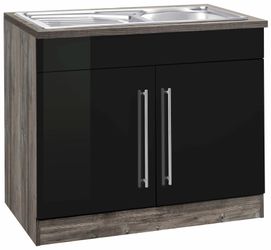KOCHSTATION Spülenschrank "KS-Samos" 100 cm breit, inkl. Einbauspüle günstig online kaufen