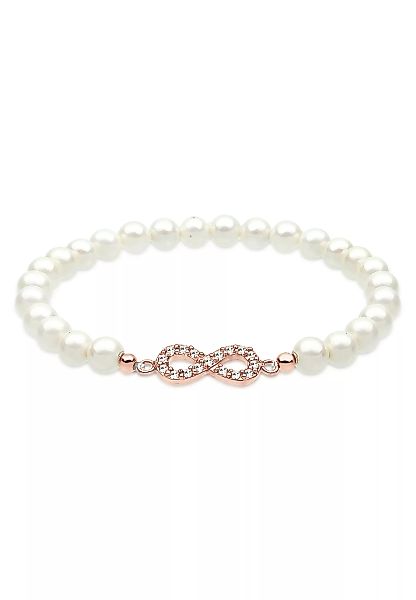 Elli Perlenarmband "mit Perlen und Infinity aus Kristalle" günstig online kaufen