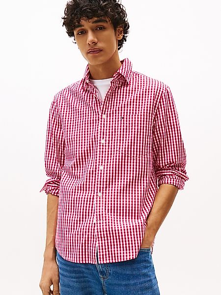 Tommy Hilfiger Langarmhemd FLEX POPLIN GINGHAM günstig online kaufen