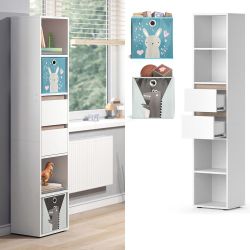 Vicco Bücherregal Robert, Weiß/Sonoma, 36.2 x günstig online kaufen