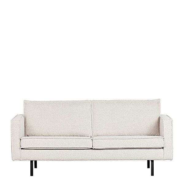 Zweisitzer Sofa Zweisitzer in Beige aus Boucle Stoff günstig online kaufen