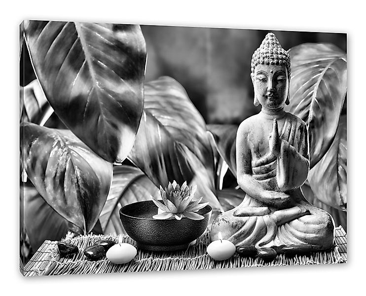Pixxprint Leinwandbild Buddha Statue, Buddha Statue günstig online kaufen