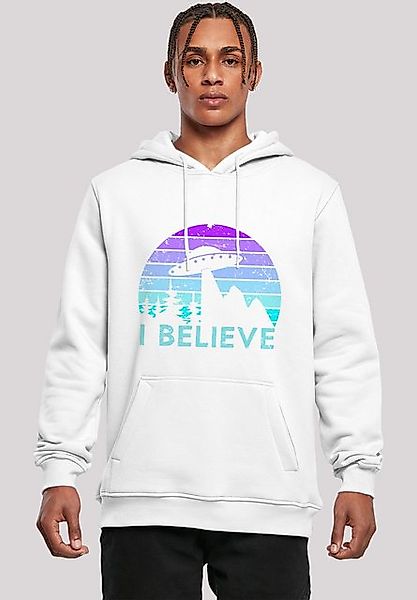 F4NT4STIC Kapuzenpullover I BELIEVE UFO Alien Raumschiff Retro Premium Qual günstig online kaufen