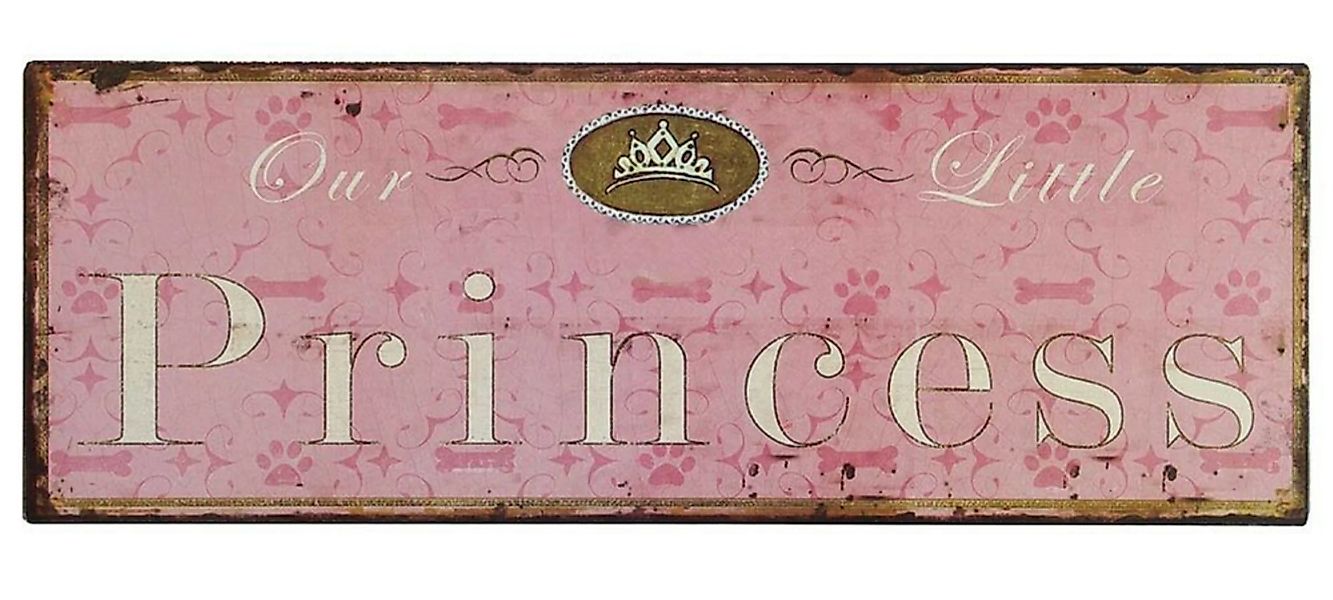Nostalgie Blechschild "Our Little Princess" Dekoschild 36x13cm günstig online kaufen