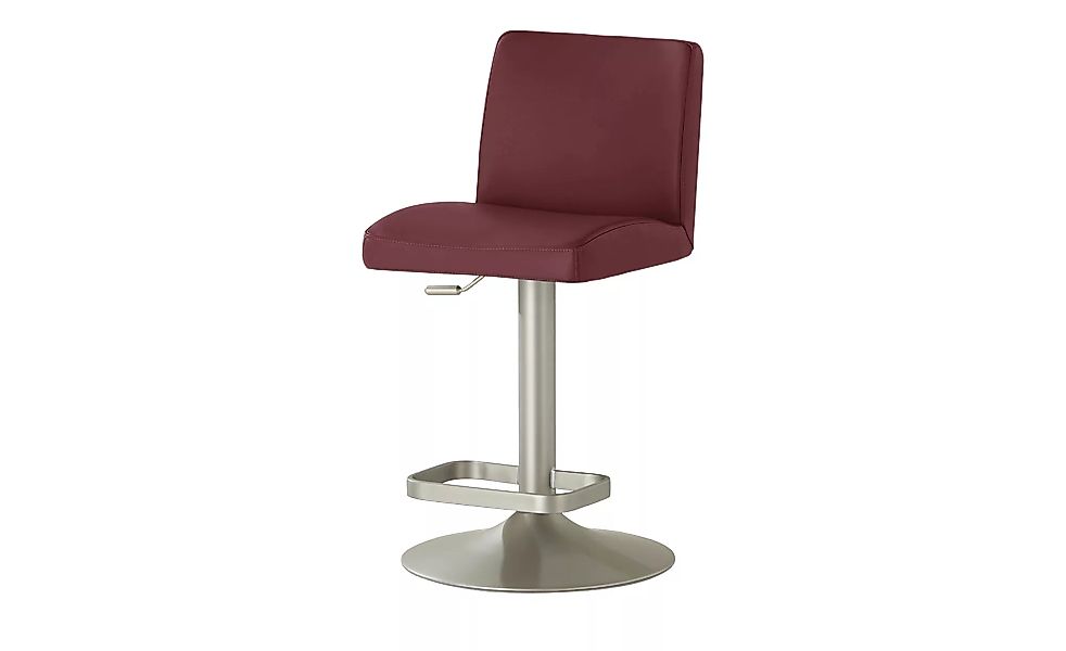 Leder-Barhocker - rot - 44 cm - 36 cm - Stühle > Barhocker - Möbel Kraft günstig online kaufen