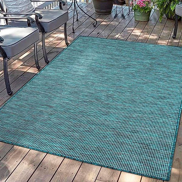 Carpet City Outdoorteppich "PALM 2778" rechteckig 5 mm Höhe Läufer, Wetterf günstig online kaufen
