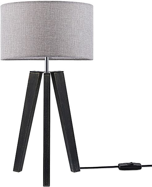Paco Home Tischleuchte »Canvas uni Color«, 1 flammig, Leuchtmittel E27   oh günstig online kaufen