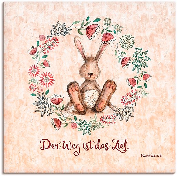 Artland Wandbild »Lebensweisheit Das Ziel«, Tiere, (1 St.), als Alubild, Ou günstig online kaufen