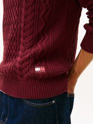 Tommy Jeans Strickpullover BADGE CABLE Slim günstig online kaufen
