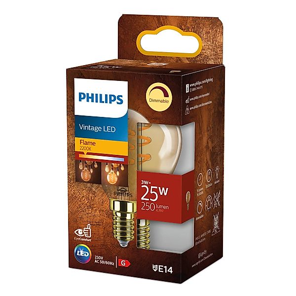 Philips LED-Leuchtmittel E14 - P45, Extra-Warmweiß günstig online kaufen