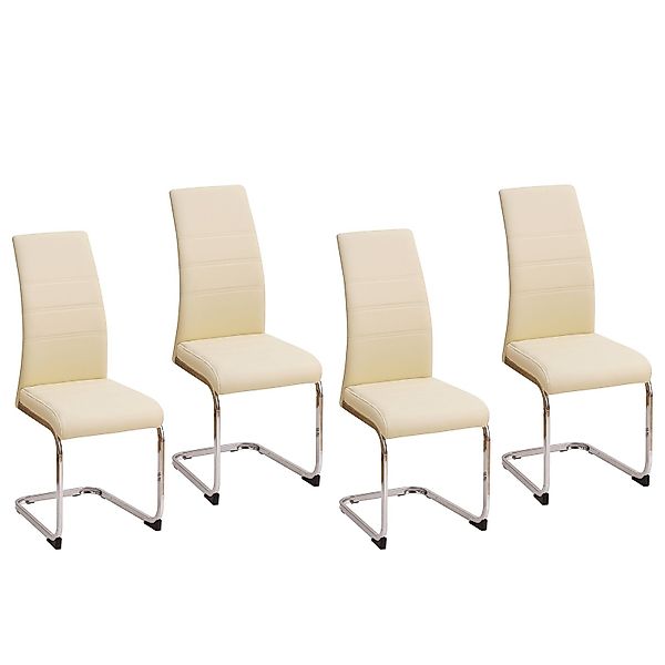 HTI-Line Freischwinger Schwingstuhl SallyC PU 4er günstig online kaufen