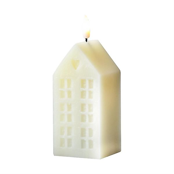 MARELIDA LED-Kerze Haus Echtwachskerze in Hausform günstig online kaufen