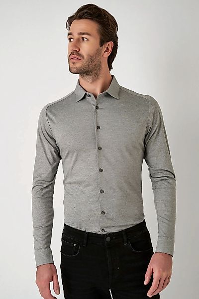 DESOTO Langarmhemd "Jerseyhemd Casual Kent" günstig online kaufen