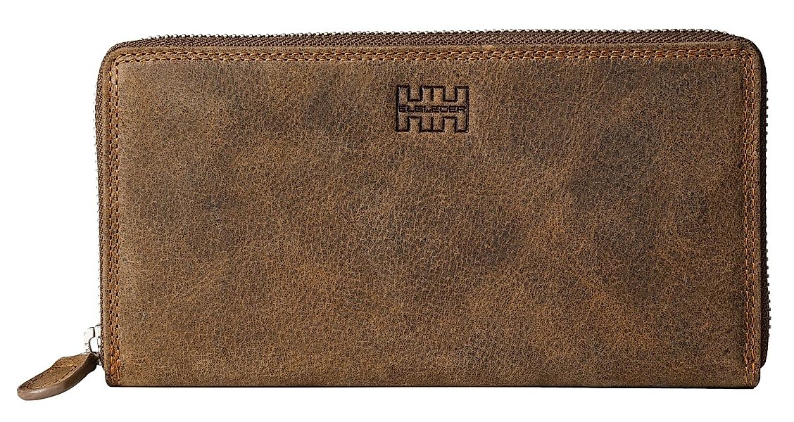 Elbleder Geldbörse Polo 123 - lange Damenbörse mit 13 Kartenfächern, mit RF günstig online kaufen