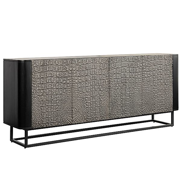 riess-ambiente Sideboard CROCO 180cm grau / günstig online kaufen
