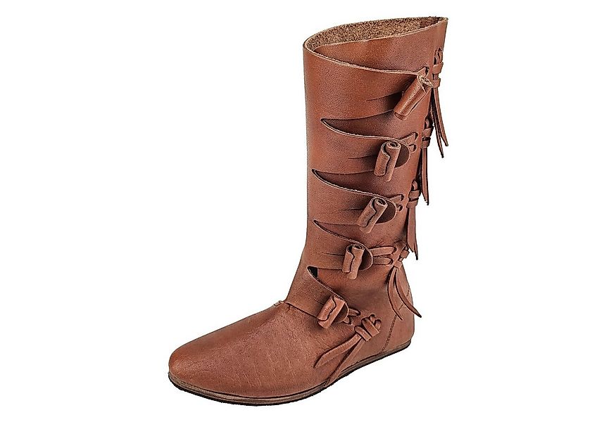 Vehi Mercatus Ritter-Kostüm Wikinger Stiefel Jorvik braun mit Gummisohle 46 günstig online kaufen