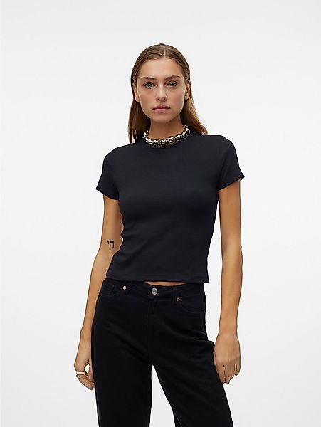 Vero Moda Kurzarmshirt VMCHLOE SS SHORT TOP JRS NOOS Baumwollmischung günstig online kaufen