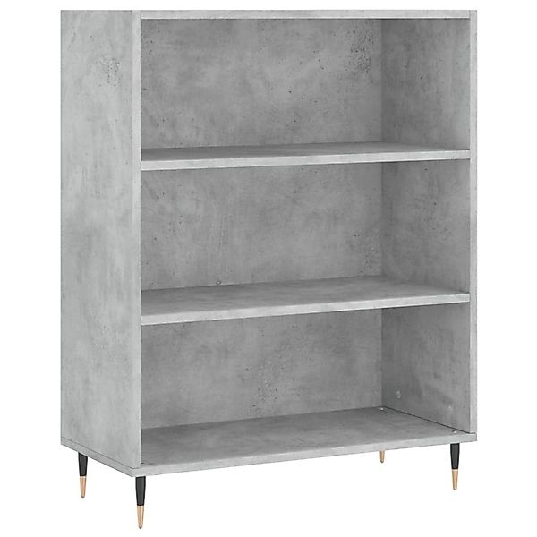 vidaXL Bücherregal Bücherregal Betongrau 69,5x32,5x90 cm günstig online kaufen