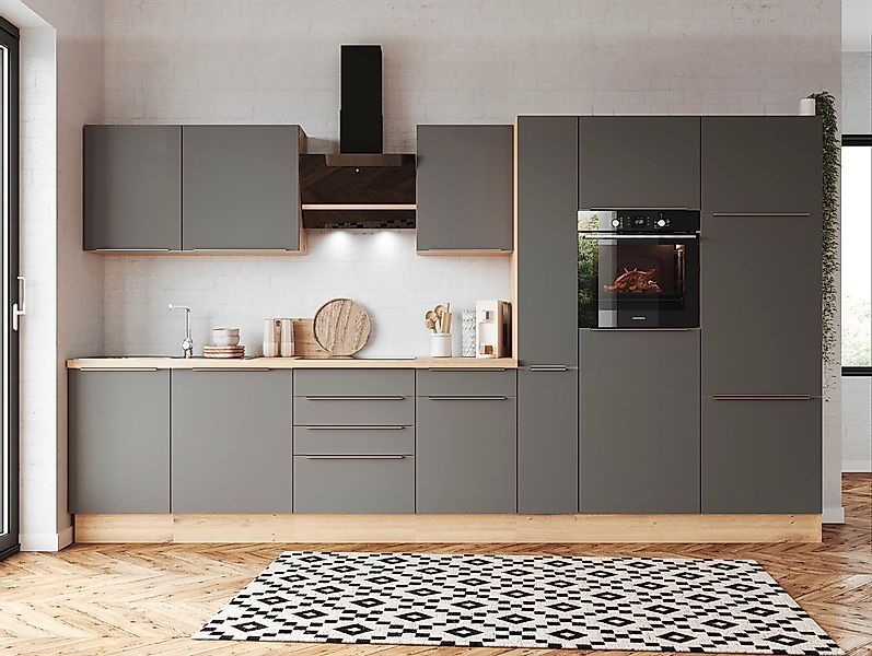 RESPEKTA Küchenzeile "Safado aus der Serie Marleen" Breite 370 cm, mit Soft günstig online kaufen