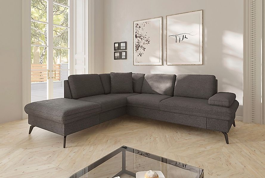 sit&more Ecksofa "Morris Jubi L-Form, B: 238 cm" mit Armteilfunktion & 1 Zi günstig online kaufen