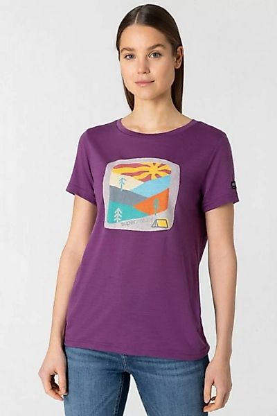 SUPER.NATURAL Print-Shirt Merino T-Shirt W MOUNTAIN ART TEE cooler Merino-M günstig online kaufen