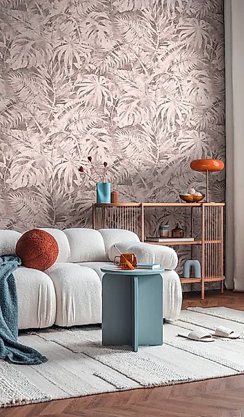 CosmoLiving by Cosmopolitan Vliestapete »Palma Pink Fototapete erweiterbar« günstig online kaufen