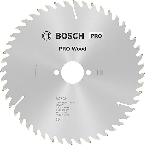 Bosch Kreissägeblatt Pro Optiline 190 mm x 30 mm günstig online kaufen