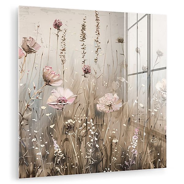 MuchoWow Acrylglasbild Blumen - Rosa - günstig online kaufen