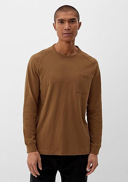 s.Oliver Langarmshirt T-Shirt Langarmshirt mit Flammgarnstruktur günstig online kaufen